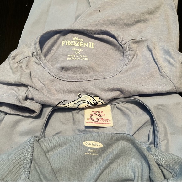 Girls 7 Shirt Bundle Size XS / S Size 5-6 6-7, Long & Short Sleeve, Collared - Picture 7 of 9